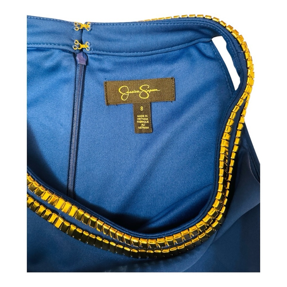 Jessica Simpson Royal Blue Cocktail
Dress with Gold trim Size 8 - Picture 5 of 5